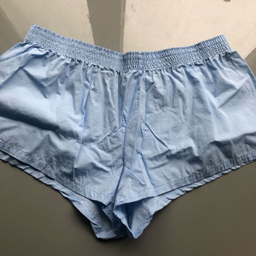 NWOT Women's Blue and Yellow Pajama Short Set - Picture 6 of 10